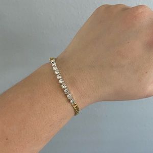 Gorjana Gold & Rhinestone Bracelet